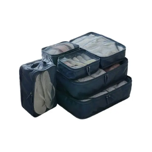Evercredit Fashionable Compression Suitcase Organizer Packing Cubes 6-piece Set for Efficient Organization Travel Kits for 6